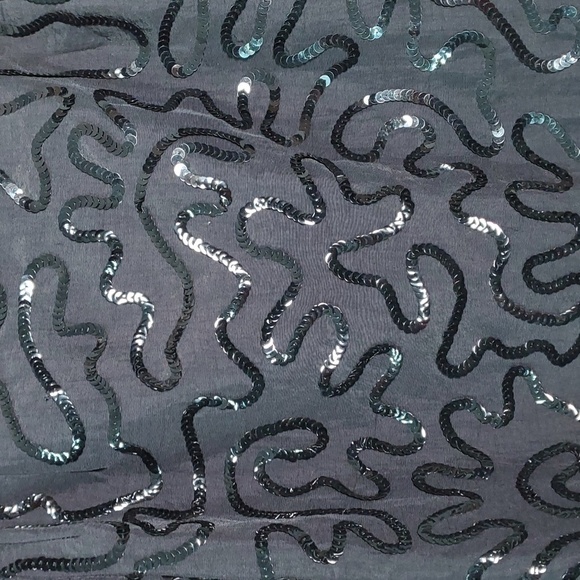 Talbots satin skirt with sequins. Completely lined. Waist 28". Top to bo… - Picture 2 of 9